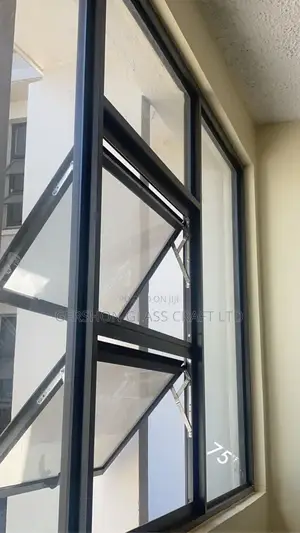 Brown Coated Aluminium Projecting Windows
