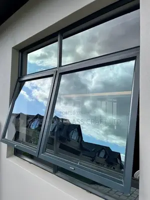 Brown Coated Aluminium Projecting Windows