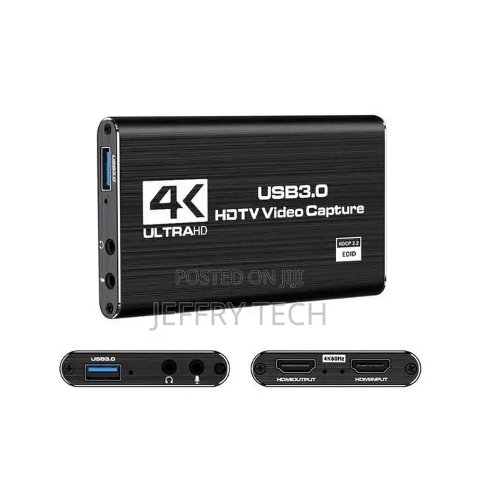Hdmi Video Capture Adapter, Hdmi to Usb 3.0 Box for Recording Audio