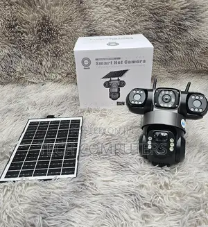 V380 4g Solar CCTV Camera Triple Lens – Motion Detection Night Vision