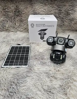 V380 Solar 4g Triple Lens Camera – 360° PTZ Full Color Night Vision