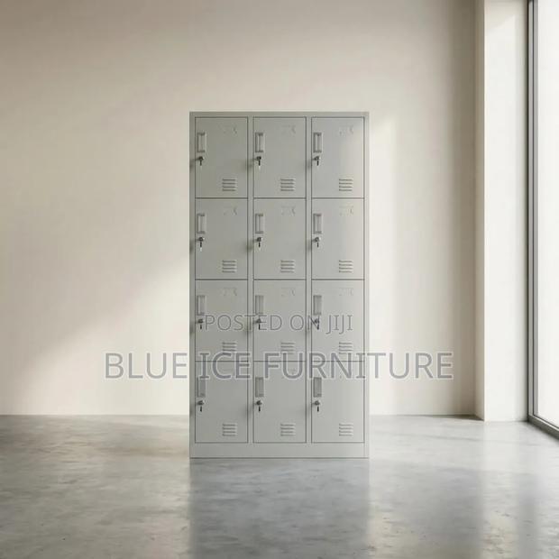 12-Door Metal Locker Cabinet