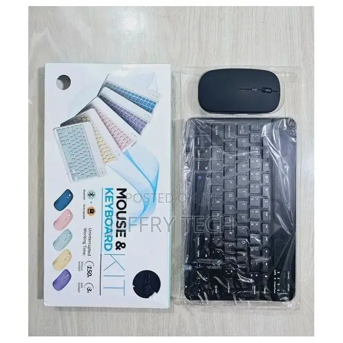 Rechargeable Wireless Bluetooth Keyboard Mouse Kit
