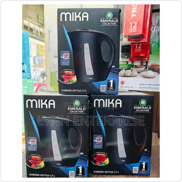 *Mika Corded Kettle 1.7 L Black