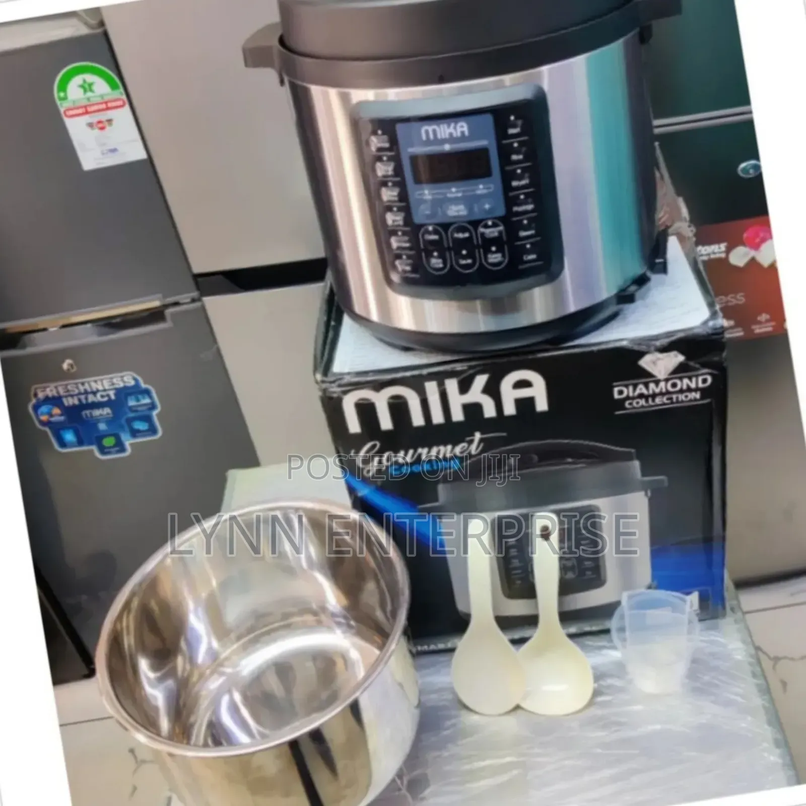 Mika 6litres Electric Pressure Cooker Stainless Steel