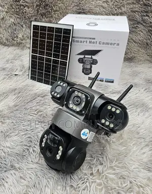 4g Solar Triple Lens CCTV Camera – Outdoor 360° PTZ Night Vision