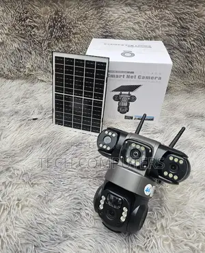 Triple Lens 4g Solar CCTV Camera – Waterproof PTZ Security System
