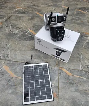 V380 4g Solar Dual Lens CCTV Camera – 360° PTZ Outdoor Night Vision