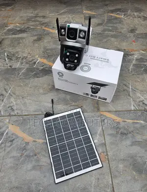 Solar 4g Dual Lens Security Camera Waterproof PTZ Night Vision Outdoor