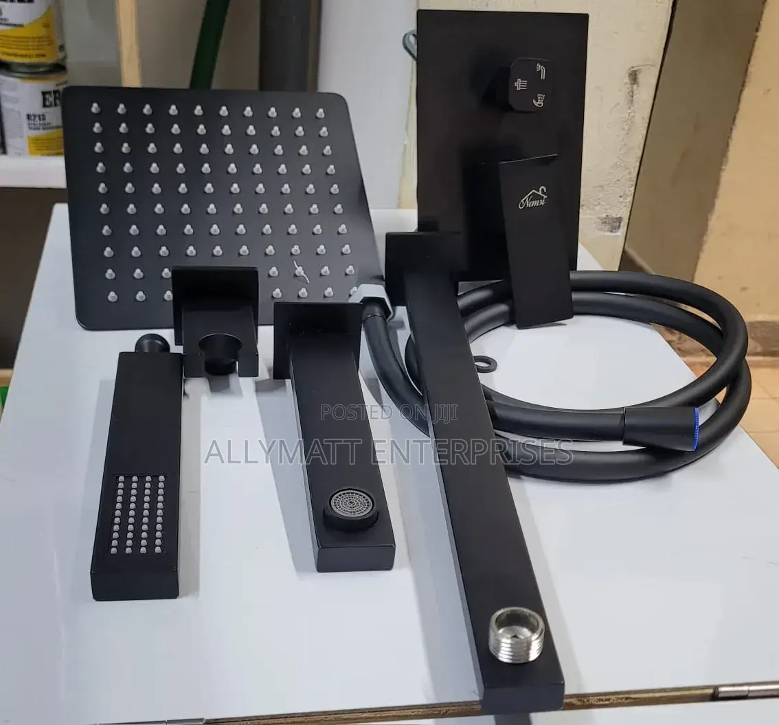 Black 5way Concealed Shower