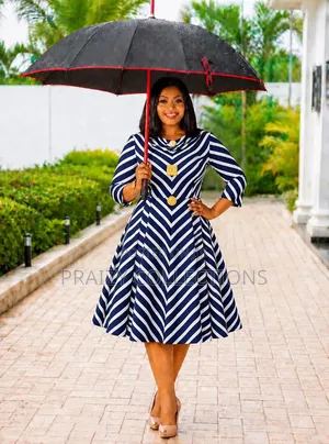 Beautiful and Bold Stripped Swing Dress