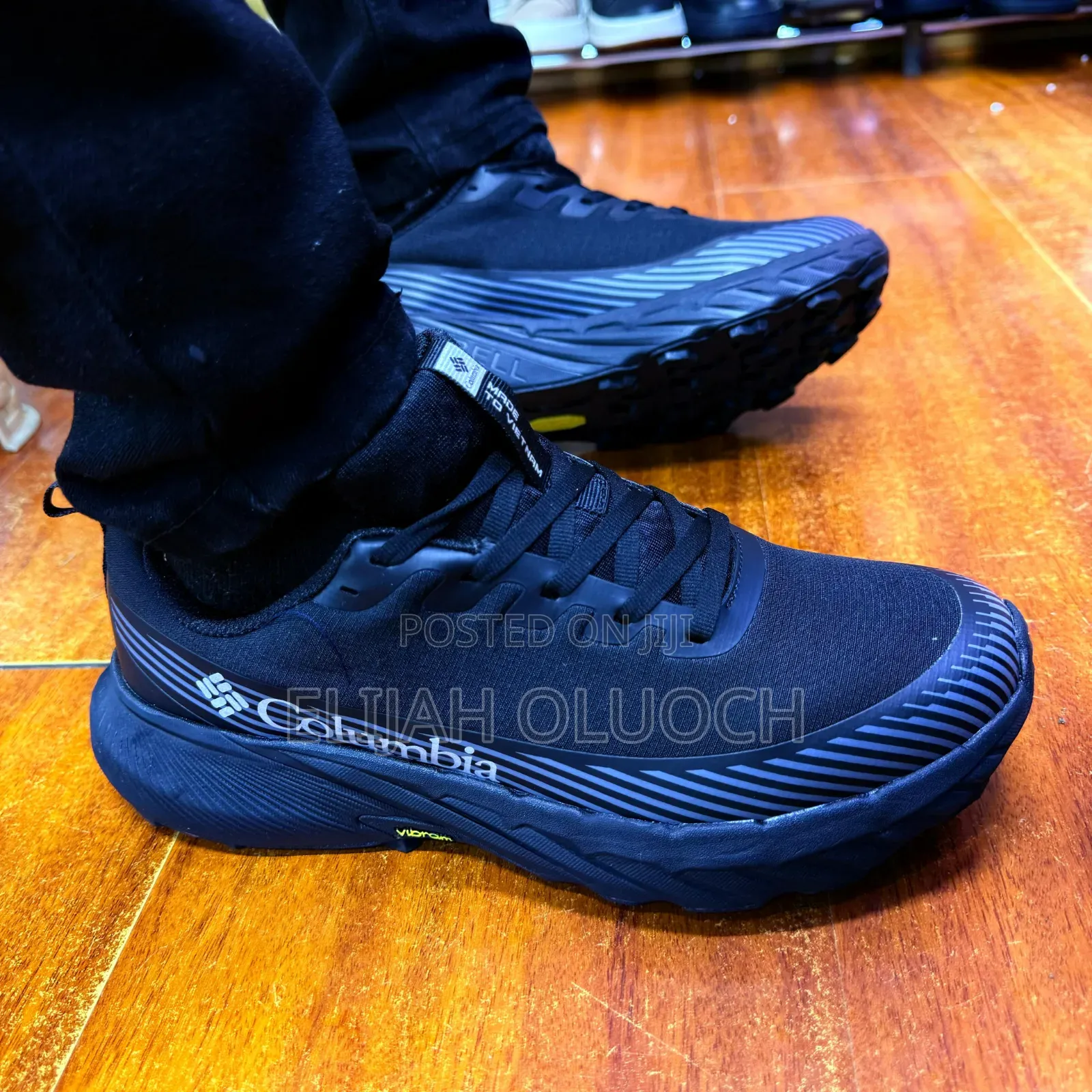 Black Columbia Vibram Hiking Sneakers