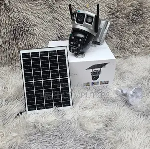 Dual Lens Solar CCTV Camera – 4g PTZ Full Color Night Vision