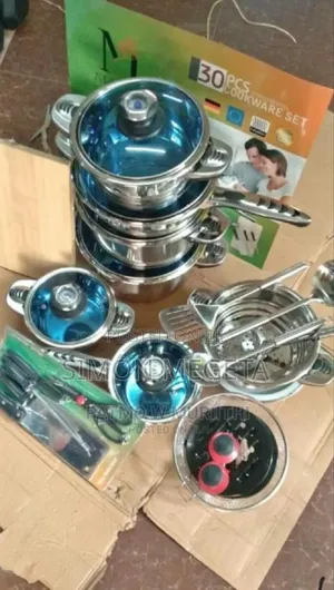 Plus Transparent Lids. New Marwa 30pcs Cookware