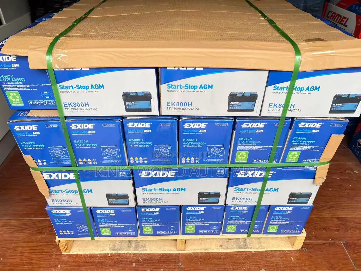Exide Ek800h Agm Start-Stop Car Battery 80ah (115agm) Agm800 Lr032876