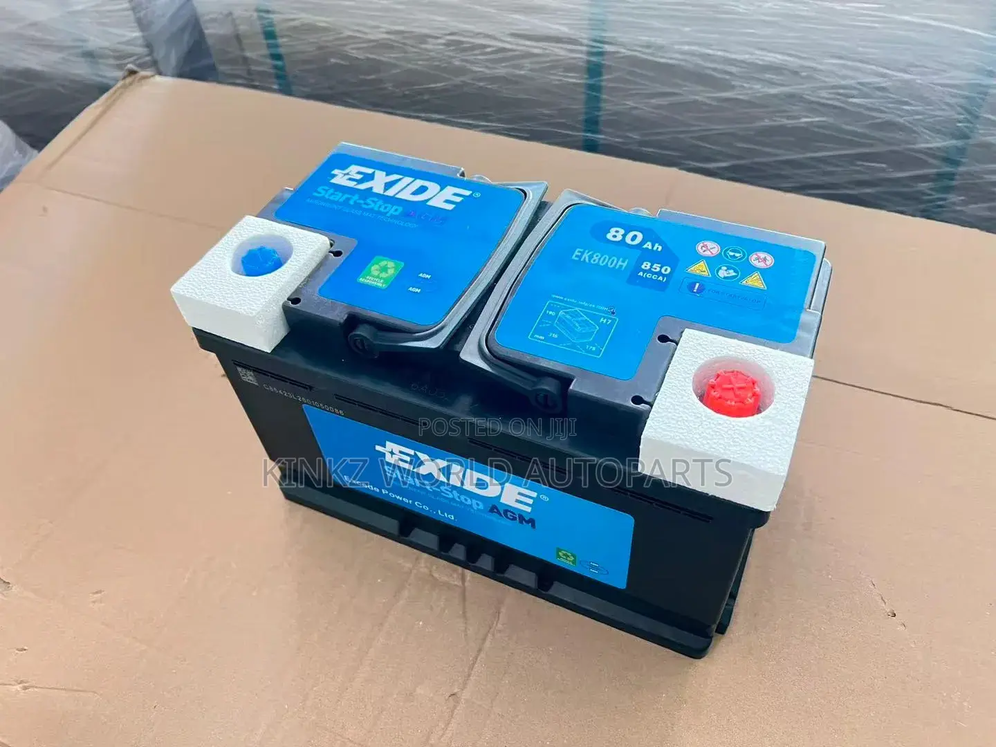 Exide Ek800h Agm Start-Stop Car Battery 80ah (115agm) Agm800 Lr032876