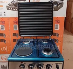 With Electric Plate Eurochef 3 Gas +1 Electric Table Top Cooker