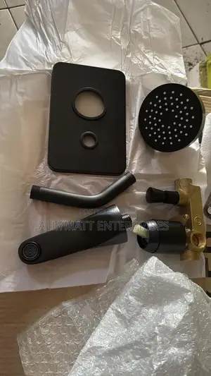 7788xconcealed Black Shower Mixer