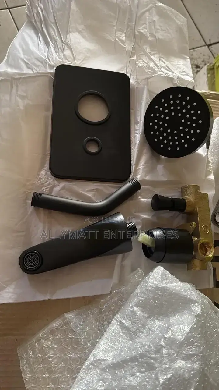 7788xconcealed Black Shower Mixer
