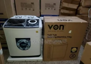 With Two Tabbs Von 11kgs Twin Tub Washing Machine