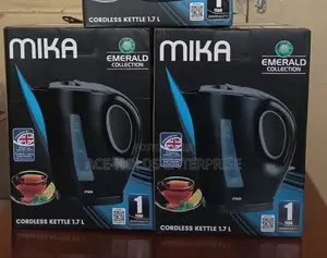 Mika Cordless Electric Water Kettle 1.7 Litres - Black