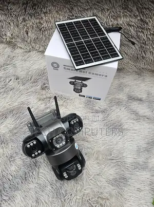 Triple Lens Solar Security Camera 4g PTZ 360 Home Busines Protection