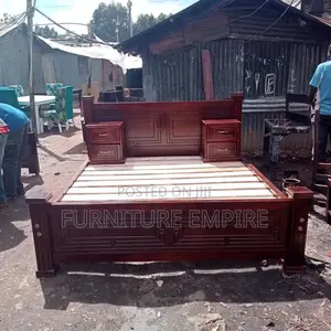Dark Wooden Bed Frame