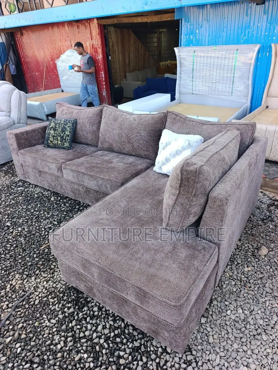 Brown Sectional Sofa