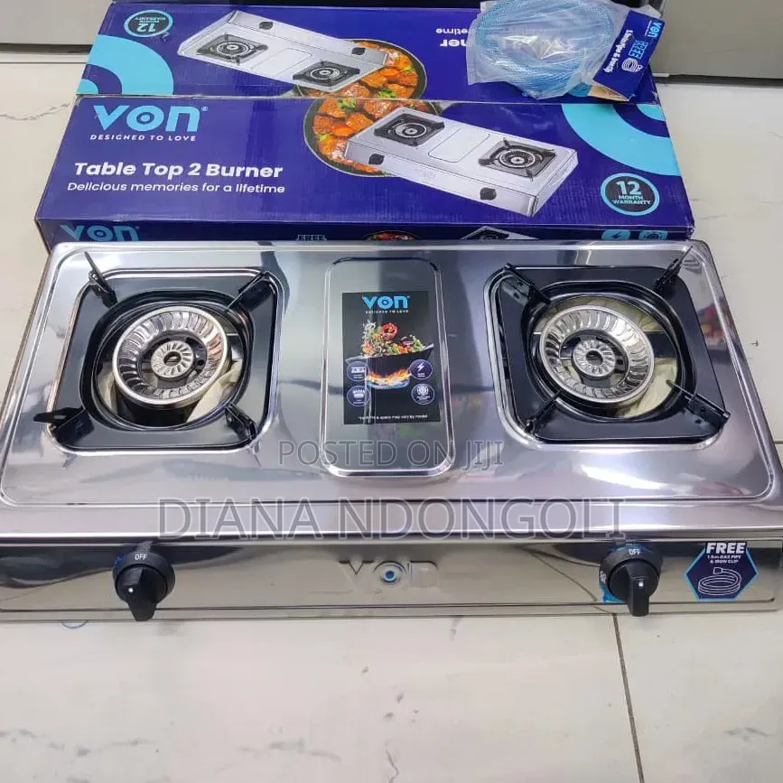 2burner Von Stainless Steel *Free Pipe and Clips