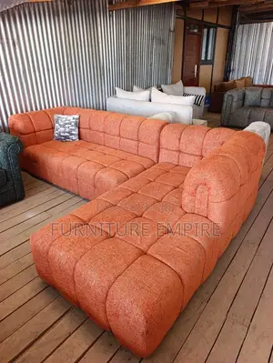 Bright Orange Sectional Sofa