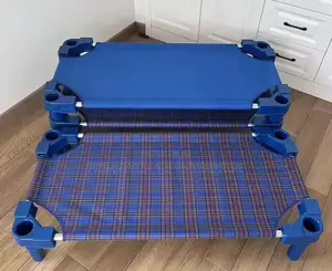 Blue Stackable Beds - Kindergarten Kids Bed