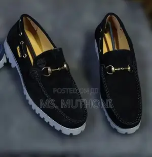 Black / Navy Blue Suede Timberland Loafers Size 39-45