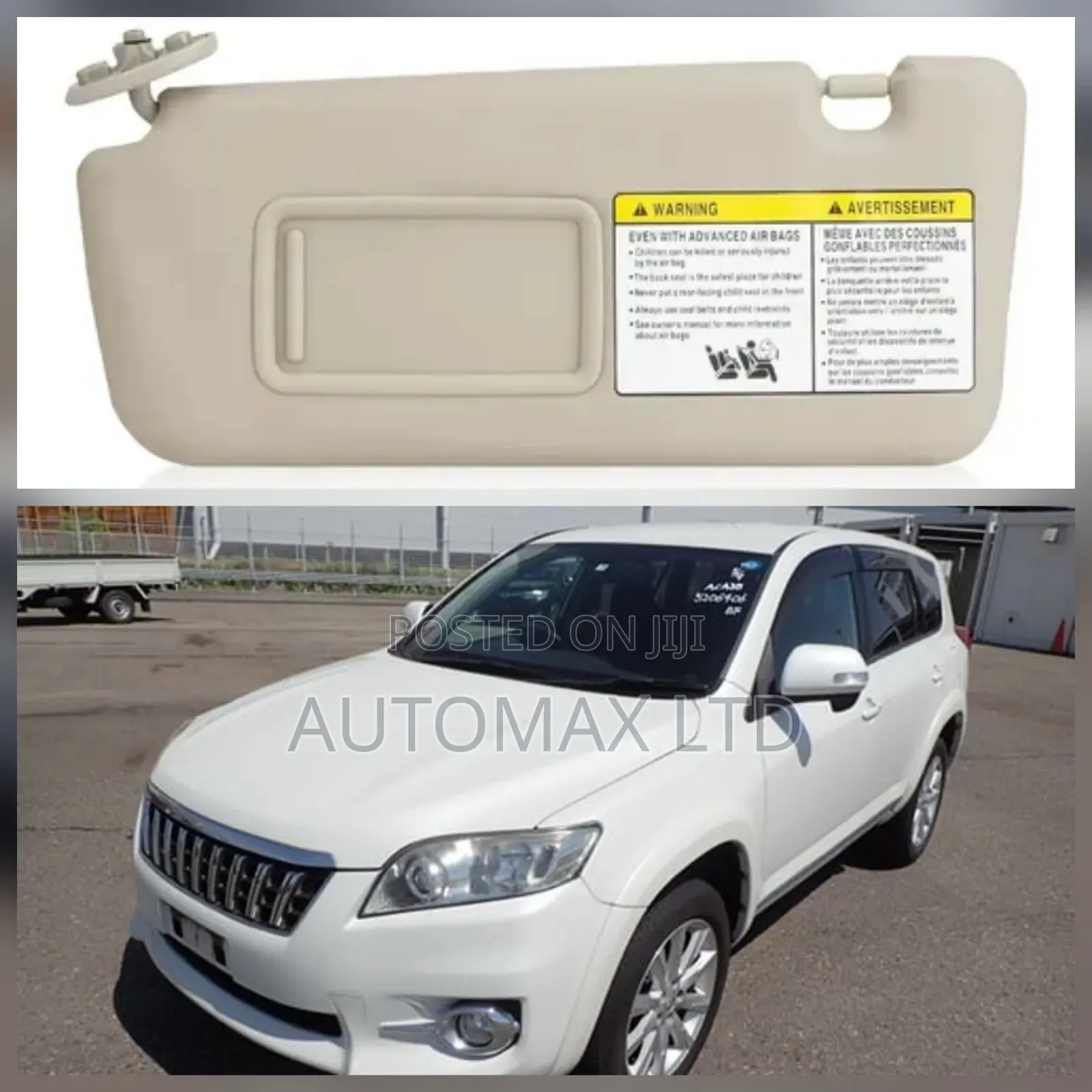 Toyota Vanguard Aca33 Gsa33 Aca38, Sunvisor