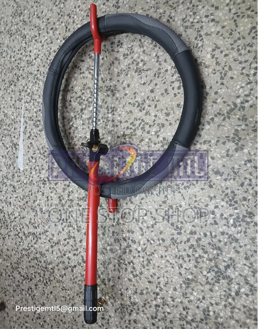 R_shaped Mechanical Deterrent Hardened Steel Steering Wheel Cover