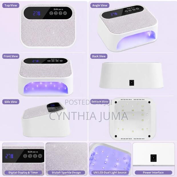 2in1 Led Uv Nail Curing Lamp With 72led Lights*