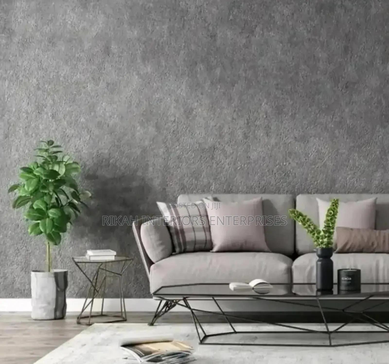 Grey Textured Contact Paper Contact Paper Environmental Friendly