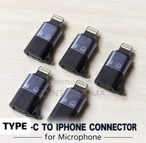 Type C to iPhone Microphone Connector