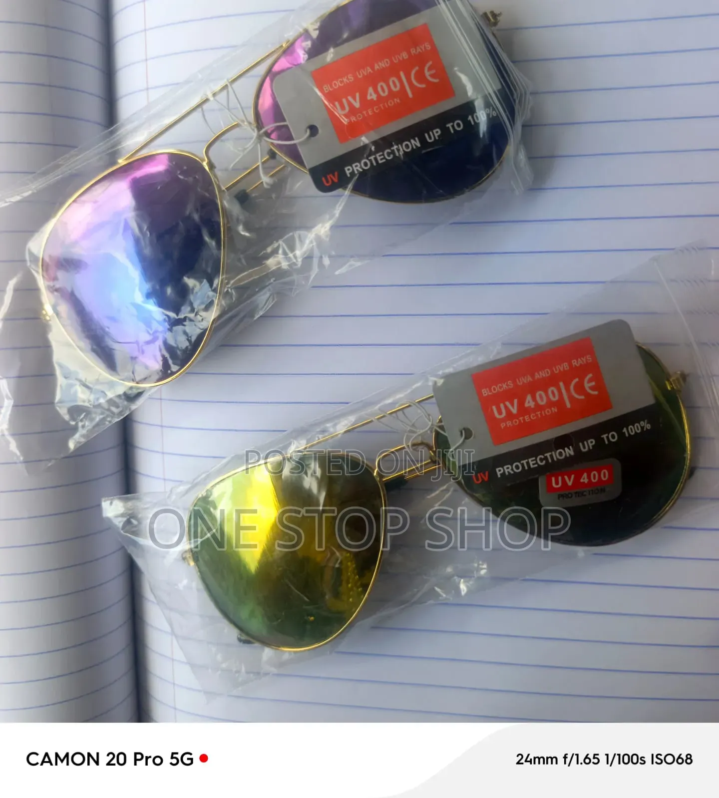 Metal_framed Aviator Sunglasses With Colorful Mirror Lens