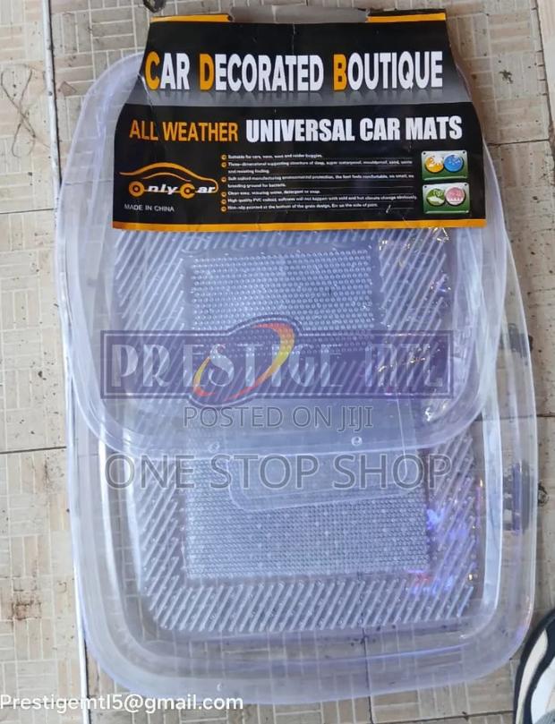 5pc Set Transparent All Weather Waterproof Carpet Nonslip Mats
