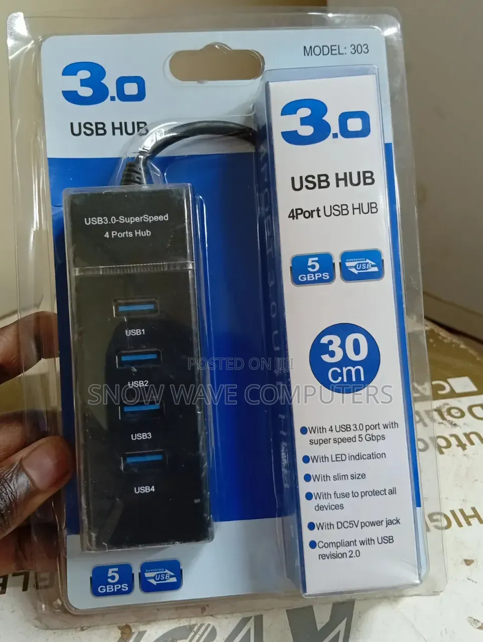 High Speed 4 Port Usb 3.0 Hub