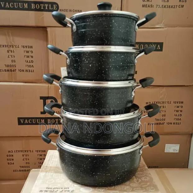 *James Pot Black Cookware Set(Wove)