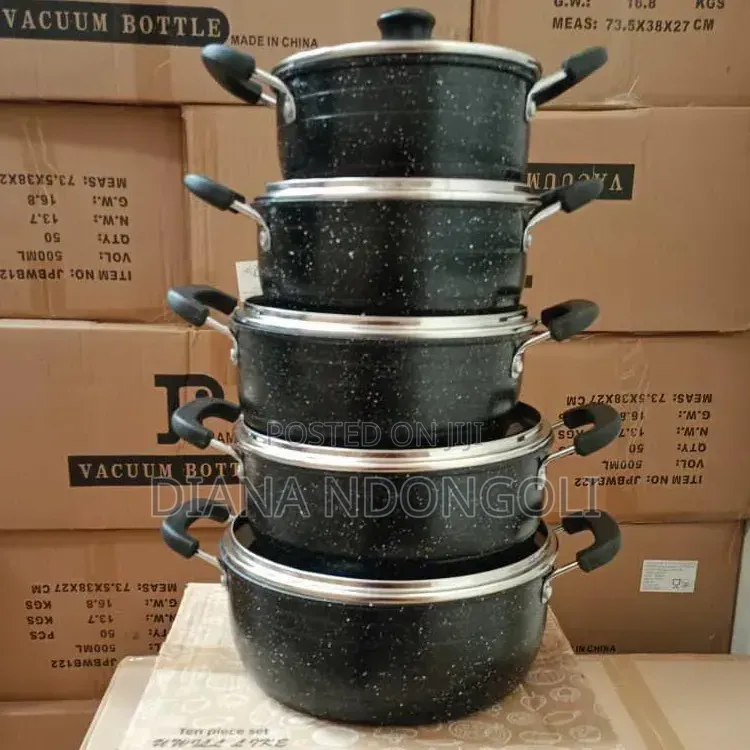 *James Pot Black Cookware Set(Wove)
