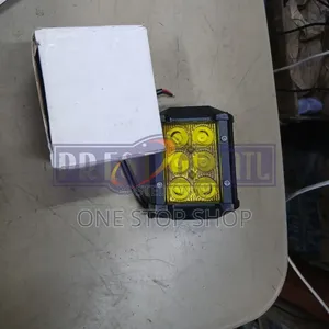 2pc Amber Yellow Led Fog Lights With 6led Lights for Driving Visibilit