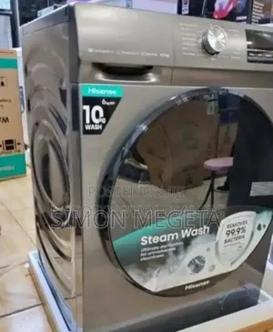 With 24months Warranty Hisense 10kgs Washing Machine. Wash and Dry