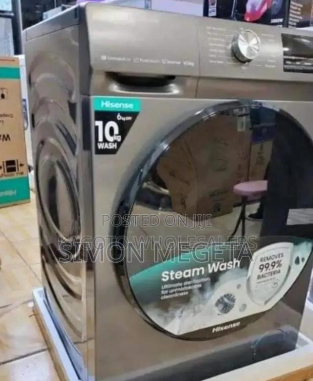 With 24months Warranty Hisense 10kgs Washing Machine. Wash and Dry