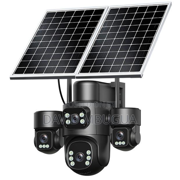 4g Solar CCTV Camera With Sim Card – 4 Lens 20mp Security Camera