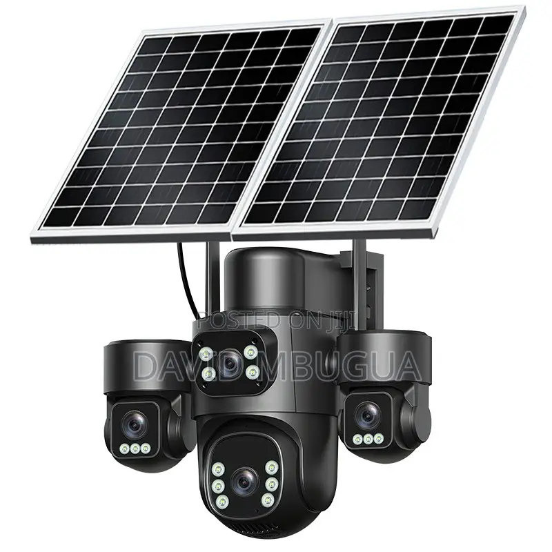 4g Solar CCTV Camera With Sim Card – 4 Lens 20mp Security Camera