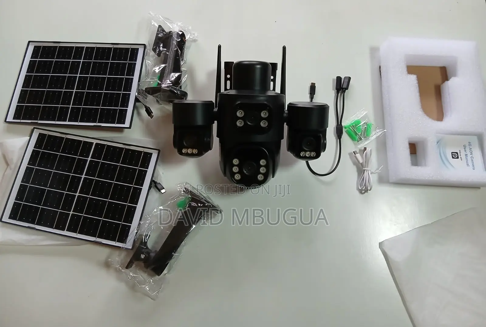 4g Solar CCTV Camera With Sim Card – 4 Lens 20mp Security Camera
