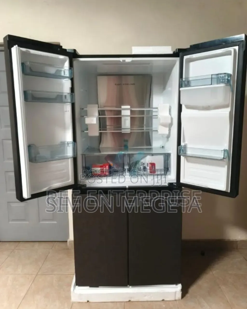 Four Doors. Original Ecomax 506l Fridge With Dispenser