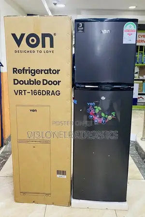 Von 166 Litres Double Door Refrigerator